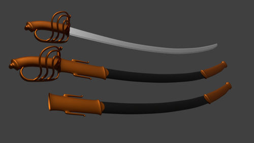 19th century cavalry saber preview image